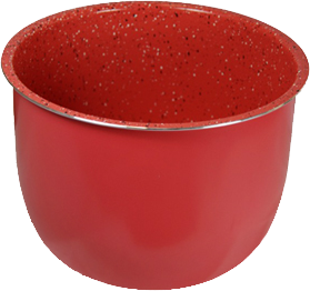 cubeta de cerámica roja para Olla programable modelo D 6 L.