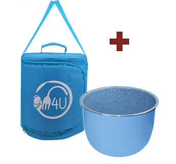 Cubeta Supreme Azul + Bolsa de Transporte Multiusos Azul